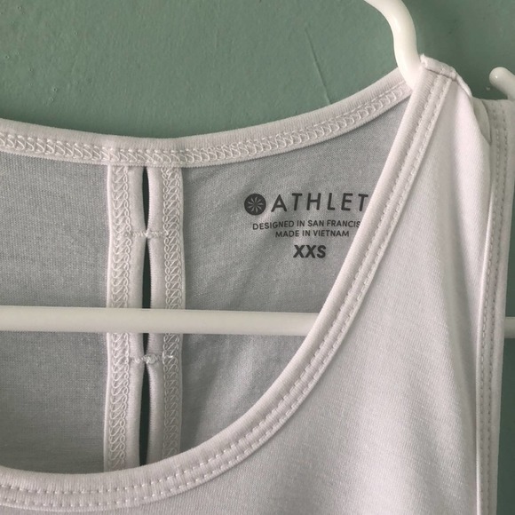 Athleta Essence Vital Tie Back Tank Top WHITE XXS - Picture 4 of 16